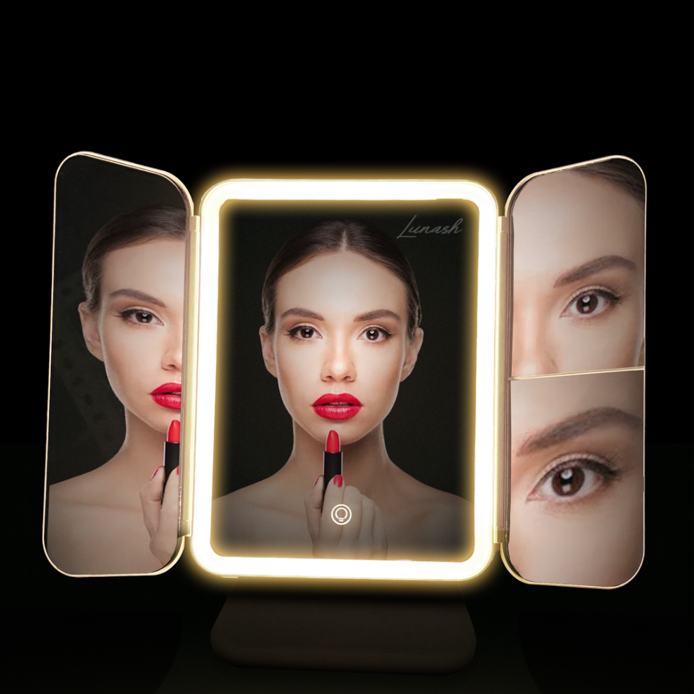 Lunash® Touch LED 3 Kanatlı Makyaj Aynası